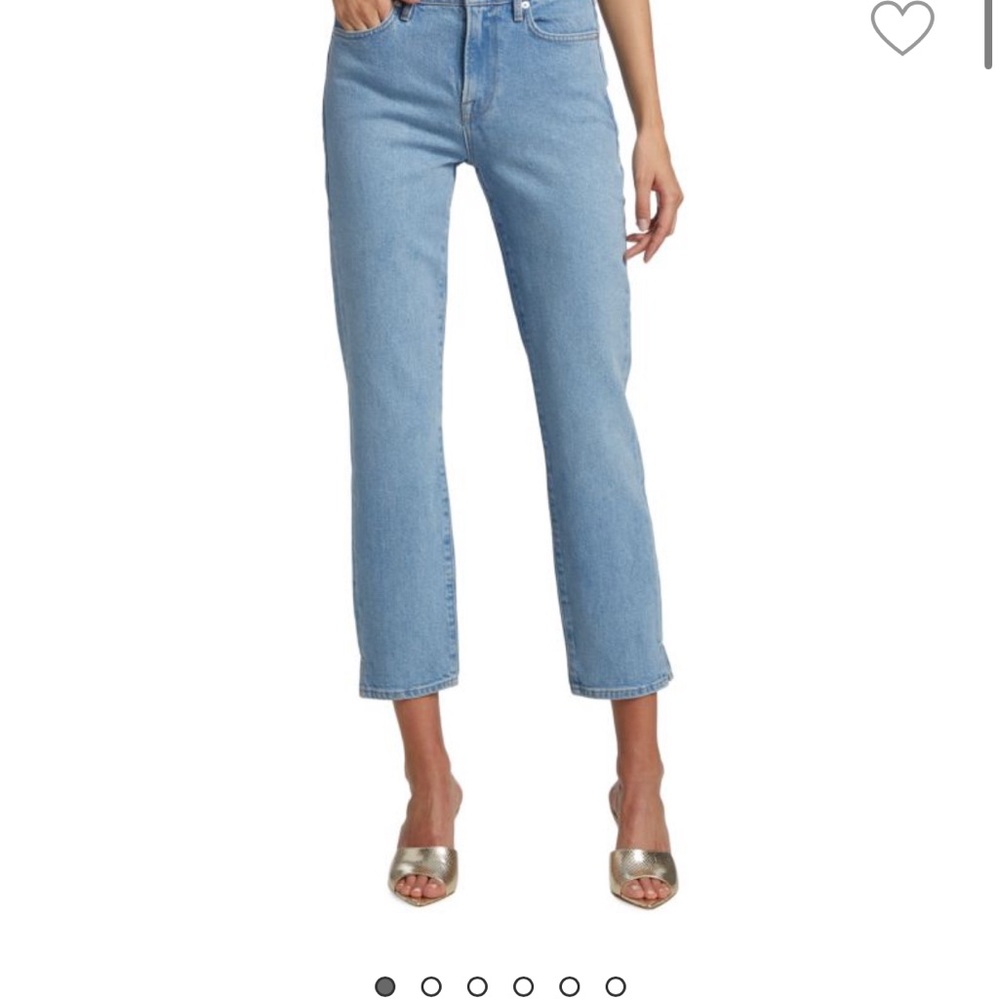 Frame Le High Straight Ankle Jeans With Split Seam Size28